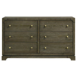  Coaster Furniture Gran Park 224933 6-Drawer Dresser Cabinet - Dark Cocoa IMAGE 3