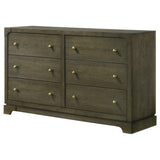  Coaster Furniture Gran Park 224933 6-Drawer Dresser Cabinet - Dark Cocoa IMAGE 4