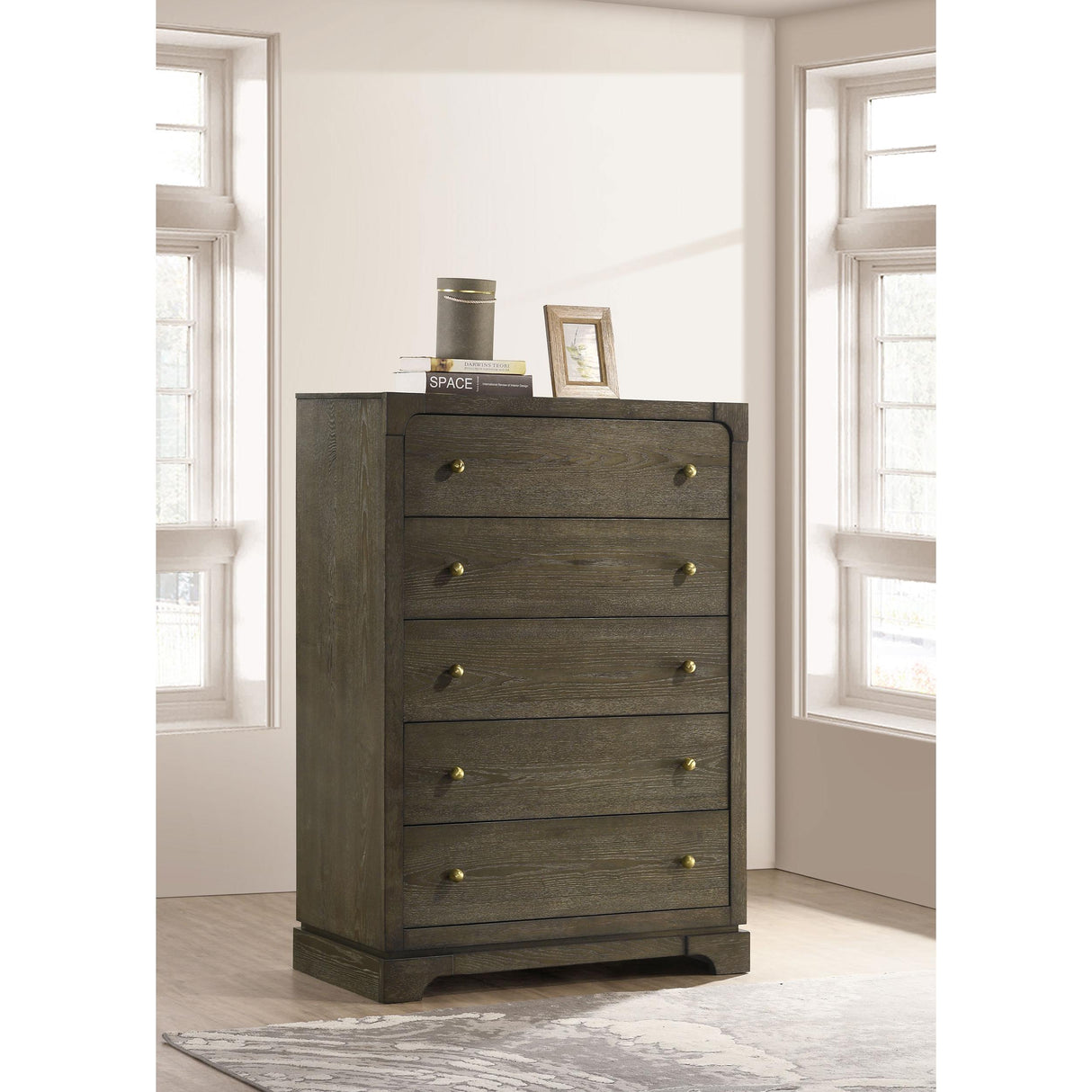  Coaster Furniture Gran Park 224935 5-Drawer Bedroom Chest of Drawers - Dark Cocoa IMAGE 10