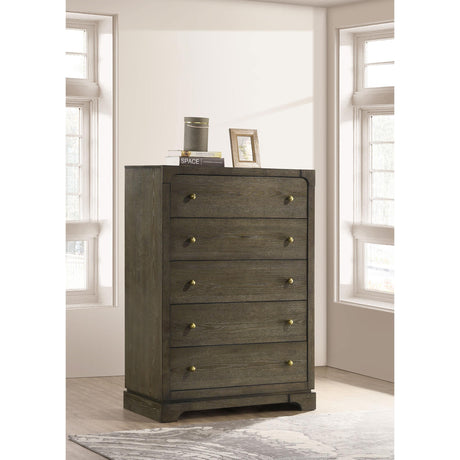  Coaster Furniture Gran Park 224935 5-Drawer Bedroom Chest of Drawers - Dark Cocoa IMAGE 10