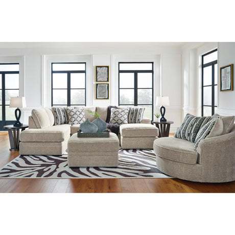  Benchcraft Calnita 20502U1 Oversized Swivel Chair and Ottoman IMAGE 6
