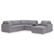  Signature Design by Ashley Modmax 92104S51 6 pc Sectional with Audio System and Chaise IMAGE 1