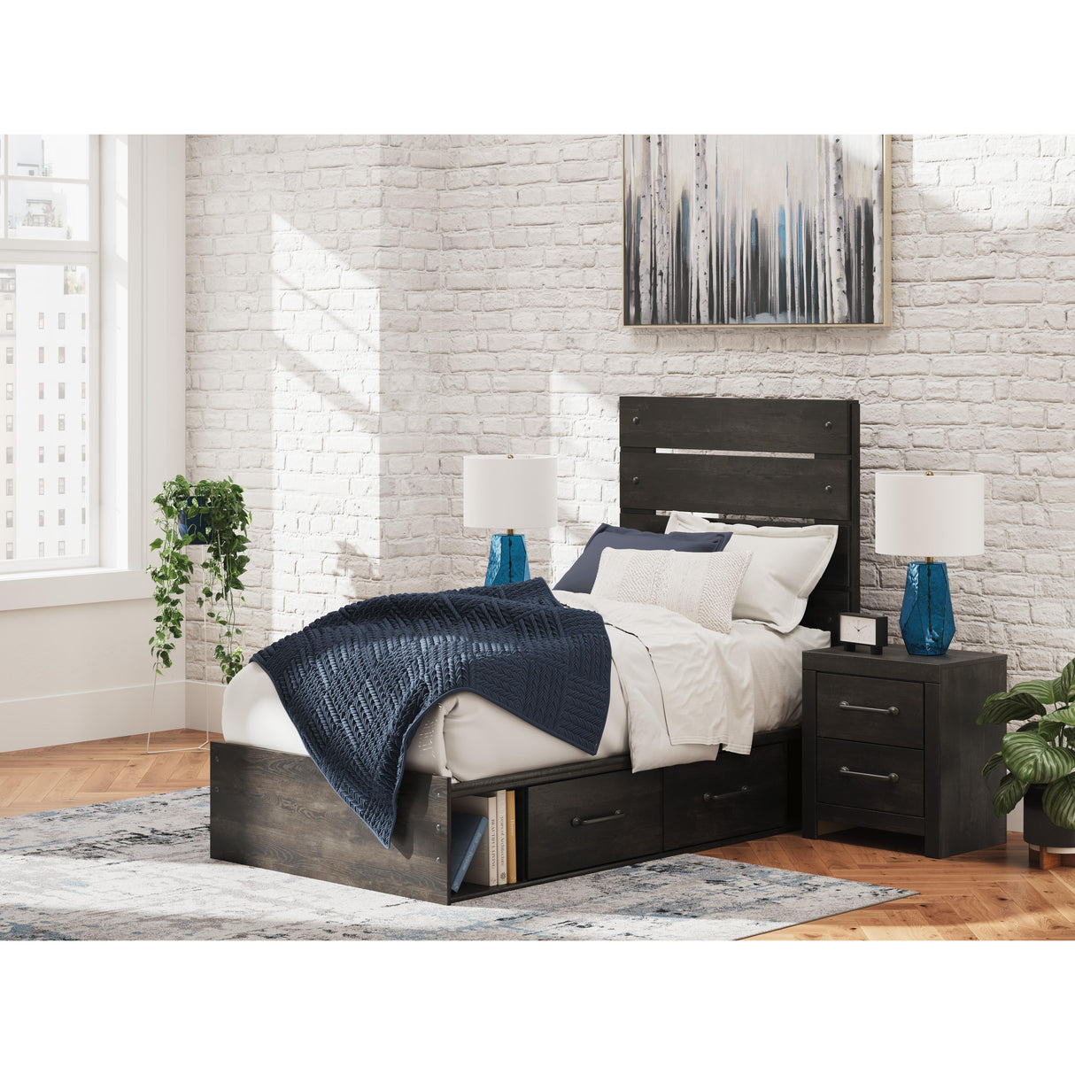  Signature Design by Ashley Hollivern PCB2108B17 Twin Panel Storage Bed IMAGE 7