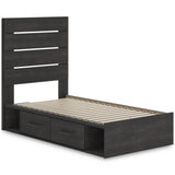  Signature Design by Ashley Hollivern PCB2108B18 Twin Panel Bed with Storage IMAGE 6