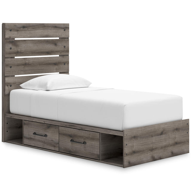  Signature Design by Ashley Graystorm PCB2405B18 Twin Panel Storage Bed IMAGE 1