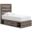  Signature Design by Ashley Graystorm PCB2405B19 Twin Panel Bed with Storage IMAGE 1