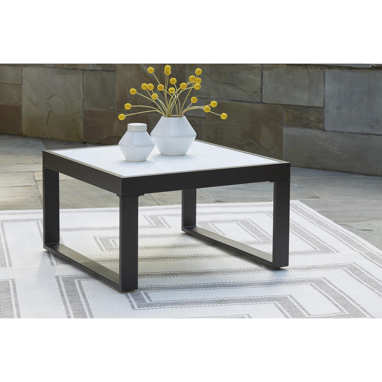  Signature Design by Ashley Beachloft P490-708 Square Cocktail Table IMAGE 4