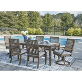  Signature Design by Ashley Rainier Ranch P701-625 Rectangular Dining Table with Umbrella Option IMAGE 8