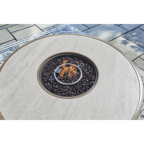  Signature Design by Ashley Rainier Ranch P701-776 Round Fire Pit Table IMAGE 9
