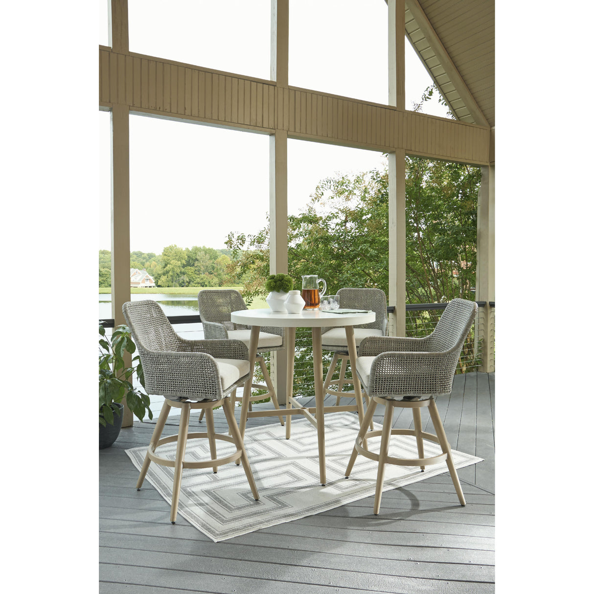  Signature Design by Ashley Seton Creek P798-130 Barstool with Cushion IMAGE 6