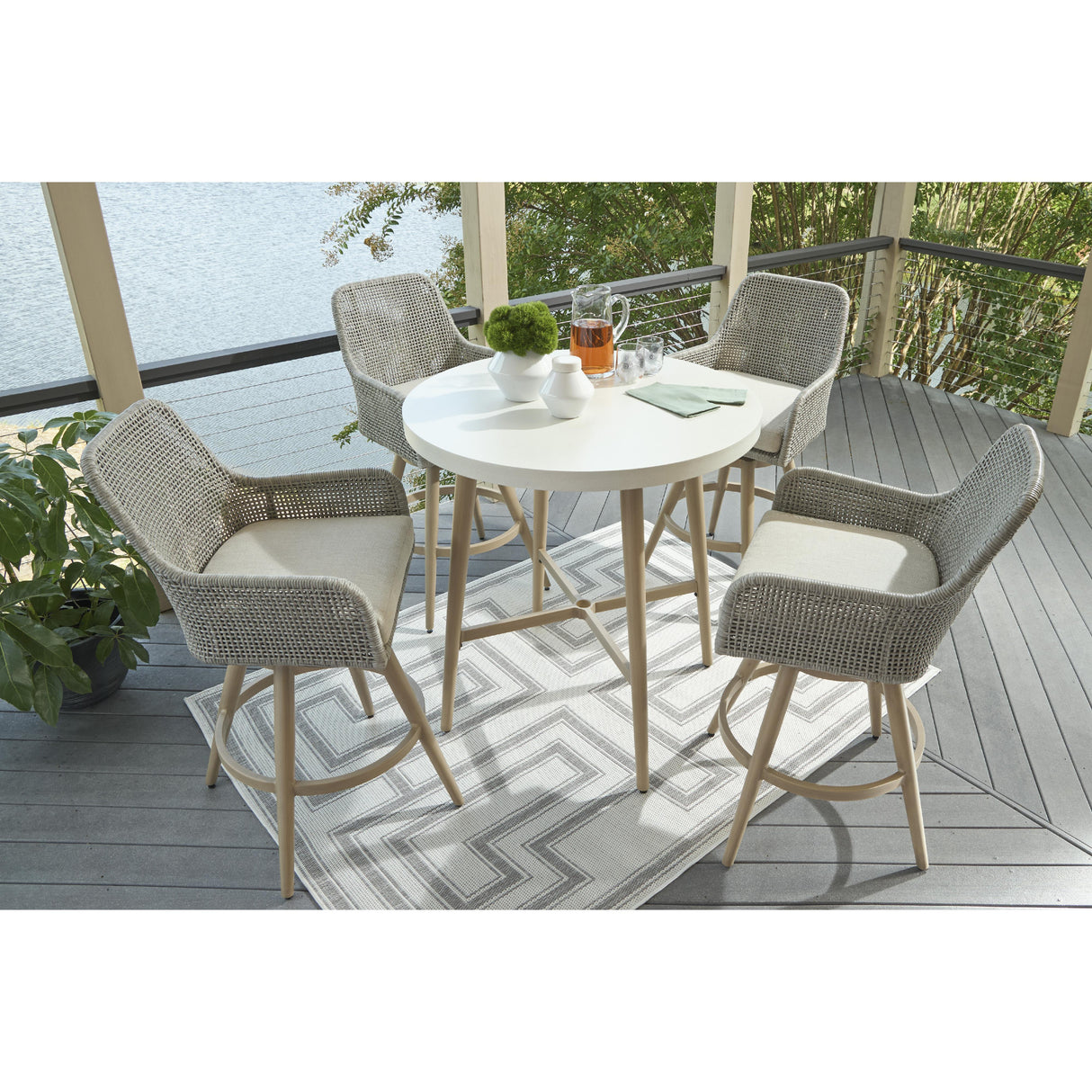  Signature Design by Ashley Seton Creek P798-130 Barstool with Cushion IMAGE 7