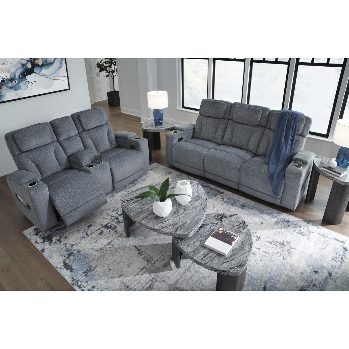  Signature Design by Ashley Studio Cave PC4980218 Power Reclining Loveseat with Console and Adjustable Headrest IMAGE 13