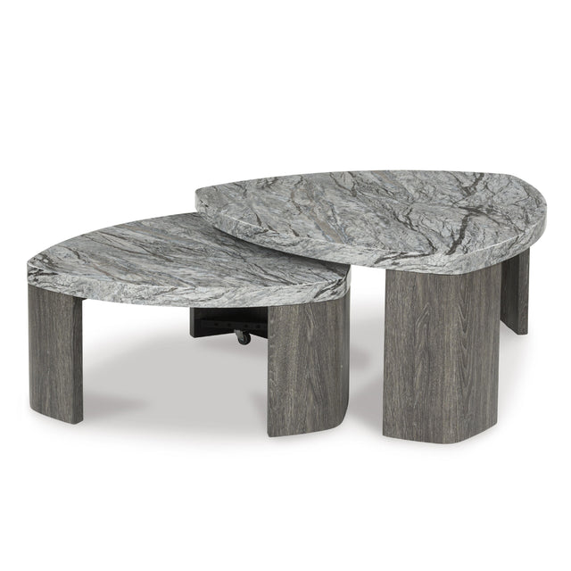  Signature Design by Ashley Surmour T600-0 Stacked Cocktail Table IMAGE 1