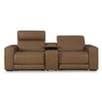  Signature Design by Ashley Magic Man PCU10700S3 2 pc Power Reclining Sectional Loveseat with Console IMAGE 1