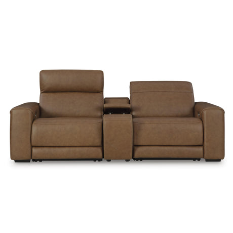  Signature Design by Ashley Magic Man PCU10700S3 2 pc Power Reclining Sectional Loveseat with Console IMAGE 1