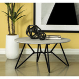  Coaster Furniture Hadi 73617 Occasional Table Set - Cement/Gunmetal IMAGE 2