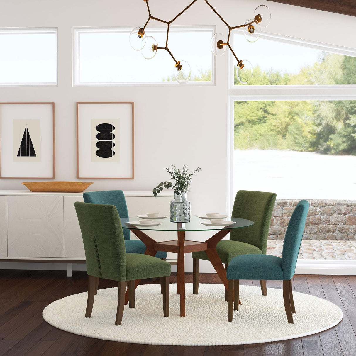  Coaster Furniture Cantley 106378 pholstered Dining Side Chair - Green IMAGE 9