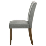  Coaster Furniture Cantley 106379 pholstered Dining Side Chair - Grey IMAGE 5