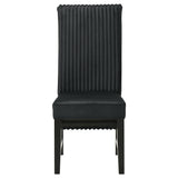  Coaster Furniture Barrand 106387 Upholstered Dining Side Chair - Black IMAGE 3