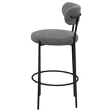  Coaster Furniture Viola 108199 Boucle Upholstered Bar Chair - Grey IMAGE 5