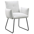  Coaster Furniture Ackland 108492 pholstered Dining Side Chair - Light Grey IMAGE 1