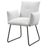  Coaster Furniture Ackland 108492 pholstered Dining Side Chair - Light Grey IMAGE 4