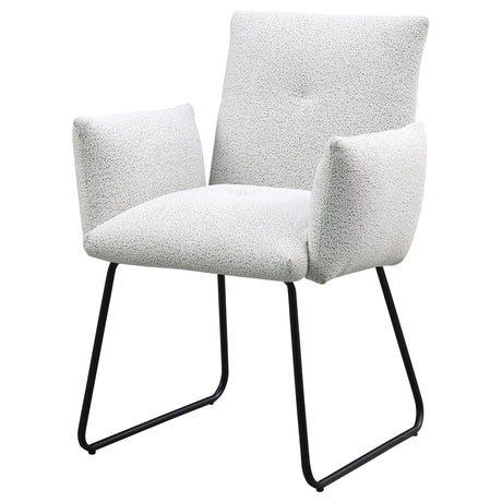  Coaster Furniture Ackland 108492 pholstered Dining Side Chair - Light Grey IMAGE 4