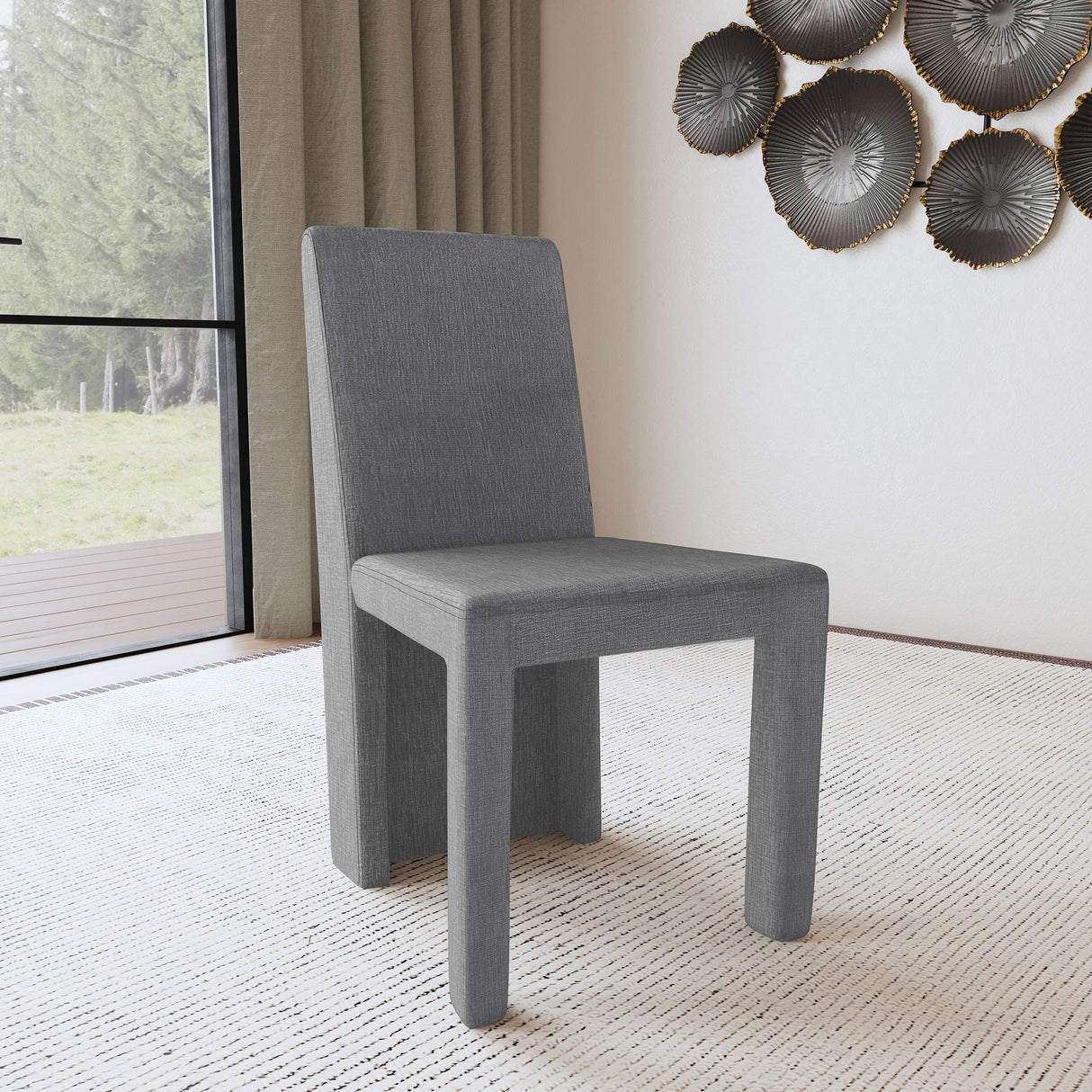  Coaster Furniture Tordera 108512 Velvet Upholstered Dining Side Chair - Grey IMAGE 2