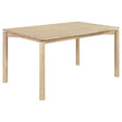  Coaster Furniture Parkridge 108551 59-inch Rectangular Dining Table - White Washed IMAGE 1