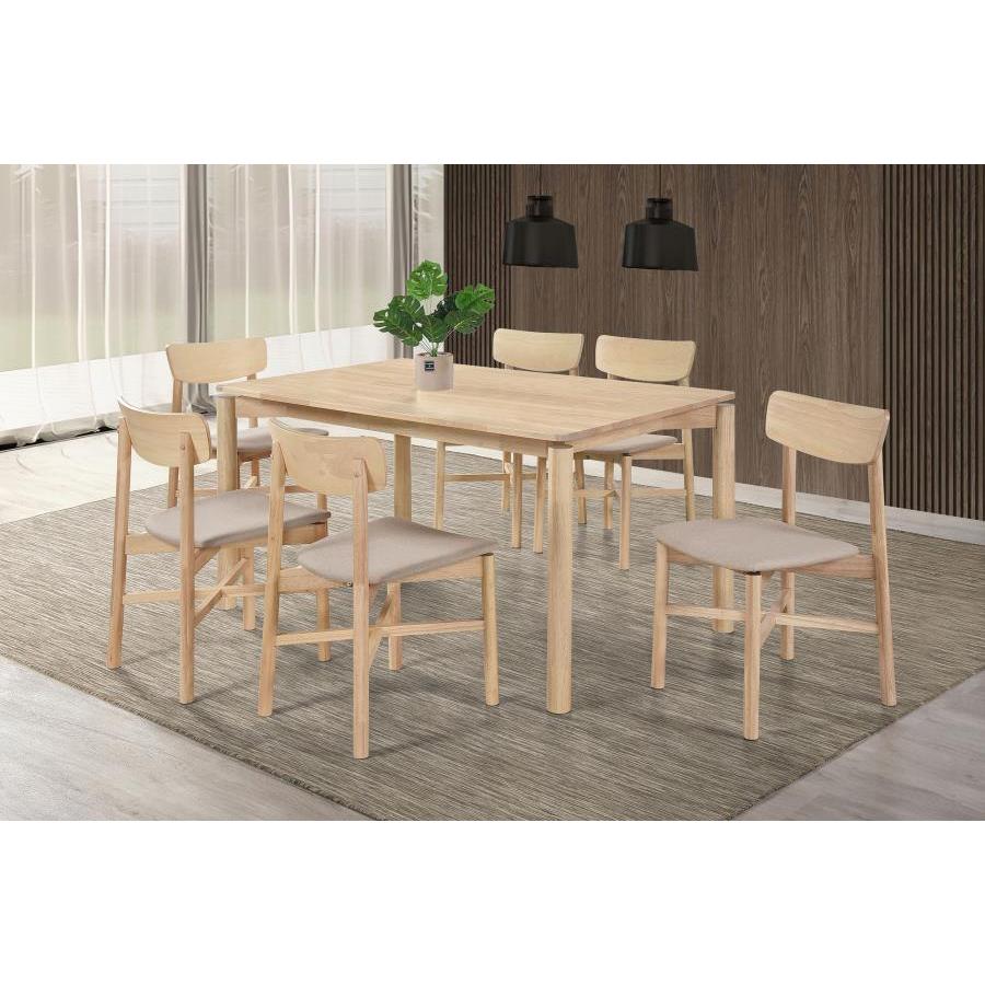  Coaster Furniture Parkridge 108551 59-inch Rectangular Dining Table - White Washed IMAGE 7
