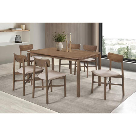  Coaster Furniture Parkridge 108561 59-inch Rectangular Dining Table - Natural Walnut IMAGE 7
