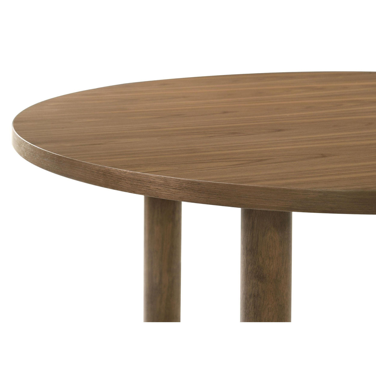  Coaster Furniture Crestmore 108570 46-inch Round Wood Dining Table - Walnut IMAGE 7