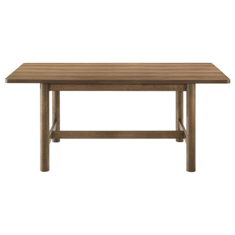  Coaster Furniture Crestmore 108571 71-inch Rectangular Wood Dining Table - Walnut IMAGE 3