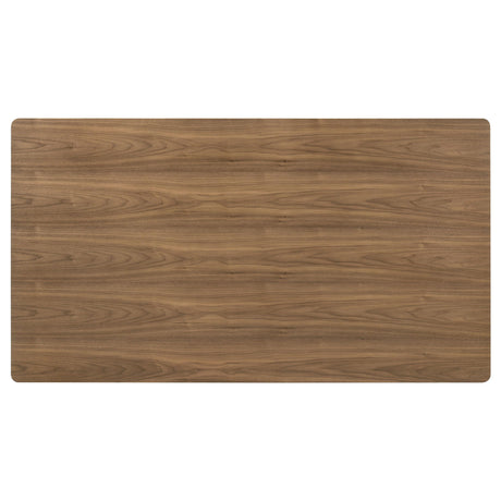  Coaster Furniture Crestmore 108571 71-inch Rectangular Wood Dining Table - Walnut IMAGE 5