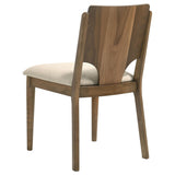  Coaster Furniture Crestmore 108572 Dining Chair - Upholstered Seat Walnut IMAGE 6