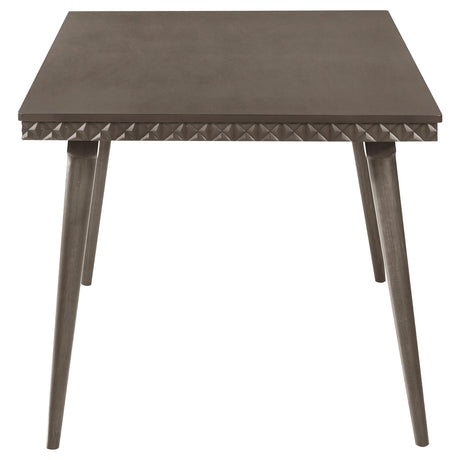  Coaster Furniture Onslow 108621 59-inch Rectangular Wood Dining Table - Dark Brown IMAGE 4