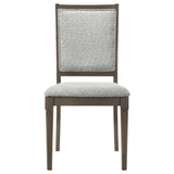 Coaster Furniture Onslow 108622 Upholstered Dining Side Chair - Dark Brown IMAGE 3