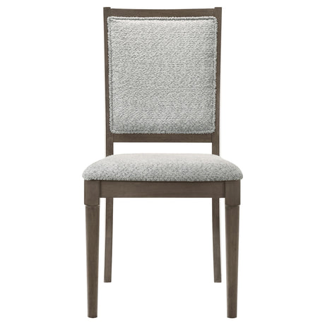  Coaster Furniture Onslow 108622 Upholstered Dining Side Chair - Dark Brown IMAGE 3