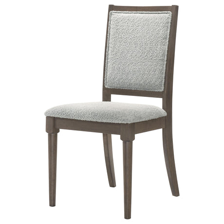  Coaster Furniture Onslow 108622 Upholstered Dining Side Chair - Dark Brown IMAGE 4