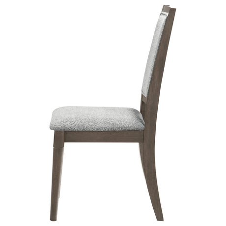  Coaster Furniture Onslow 108622 Upholstered Dining Side Chair - Dark Brown IMAGE 5
