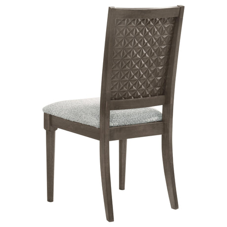  Coaster Furniture Onslow 108622 Upholstered Dining Side Chair - Dark Brown IMAGE 6