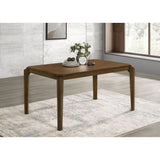  Coaster Furniture Almonte 108921 59-inch Rectangular Wood Dining Table - Dark Brown IMAGE 2