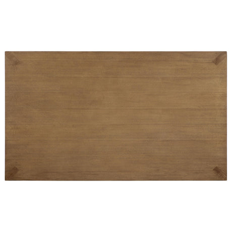  Coaster Furniture Bruner 109101 72-inch Rectangular Wood Dining Table - Natural Brown IMAGE 5