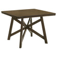  Coaster Furniture Canfield 109178 47-inch Square Counter Height Dining Table - Brown IMAGE 1