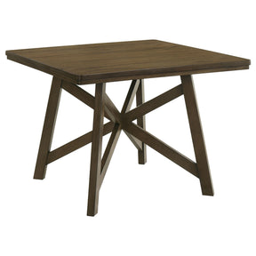  Coaster Furniture Canfield 109178 47-inch Square Counter Height Dining Table - Brown IMAGE 1