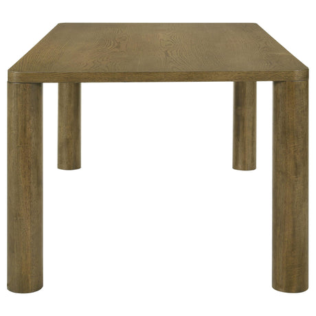  Coaster Furniture Castlewood 109351 71-inch Rectangular Wood Dining Table - Brown Oak IMAGE 4