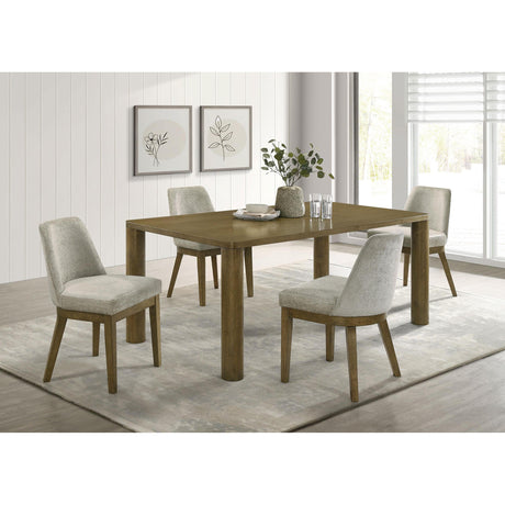  Coaster Furniture Castlewood 109351 71-inch Rectangular Wood Dining Table - Brown Oak IMAGE 6