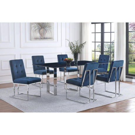  Coaster Furniture Desden 109361 79-inch Rectangular Sintered Stone Dining Table - Grey IMAGE 8