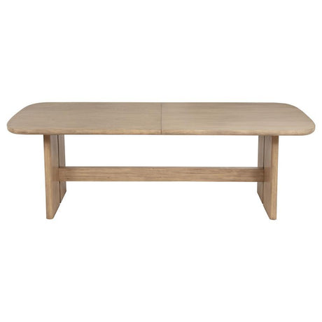  Coaster Furniture Kailani 109381 110-inch Rectangular Wood Dining Table - Beige Oak IMAGE 6