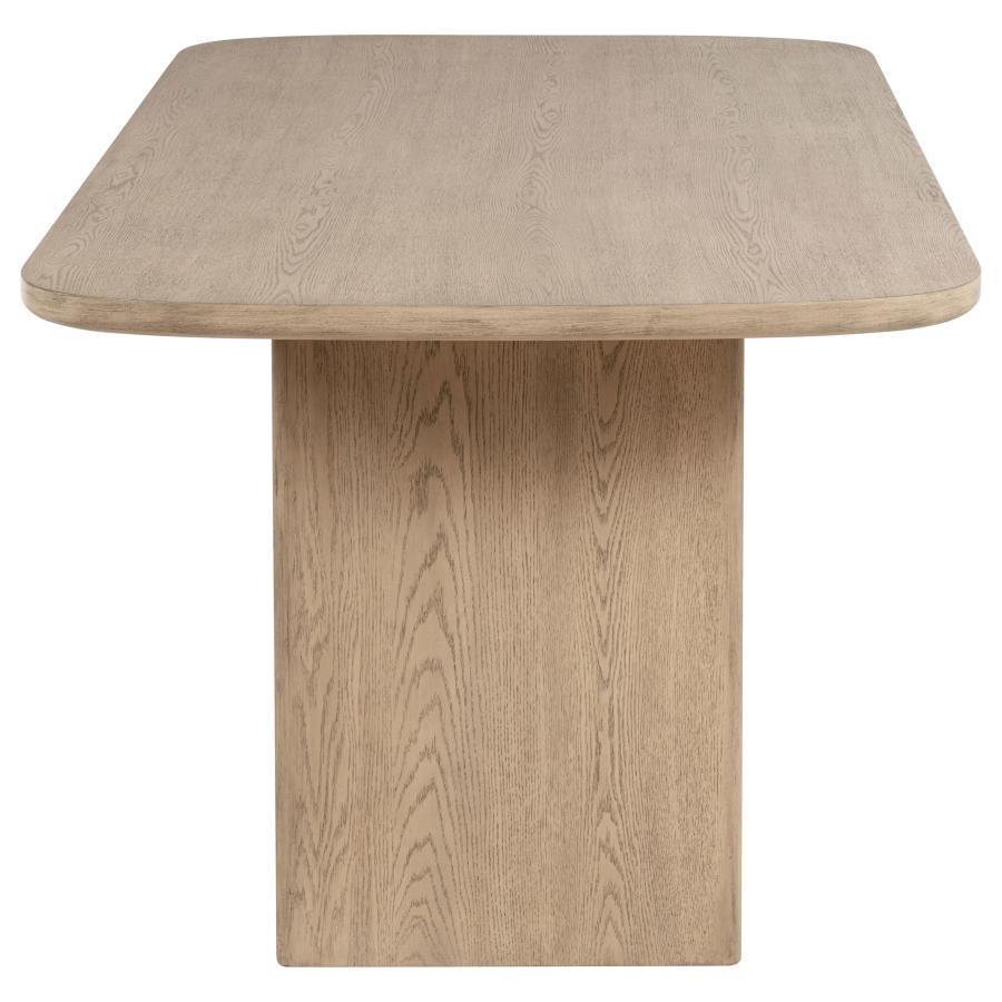 Coaster Furniture Kailani 109388 Cane Counter Height Storage Dining Table - Beige Oak IMAGE 6